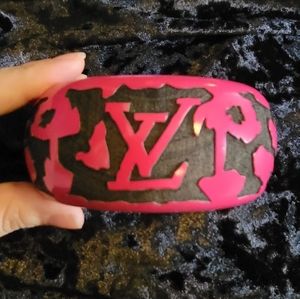 Designer Inspired Wooden Bangle Bracelet.